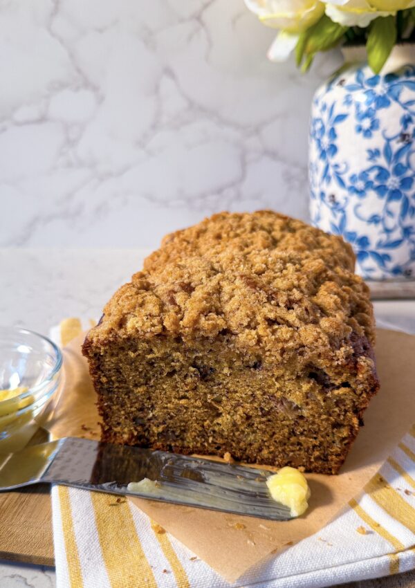 Brown Butter Banana Bread | with Streusel