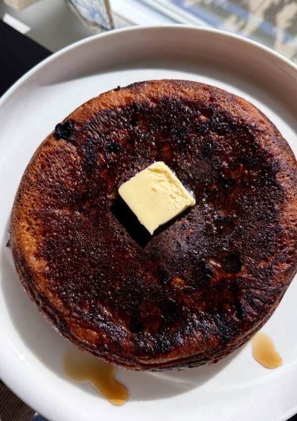 Giant Blueberry Sourdough Pancake